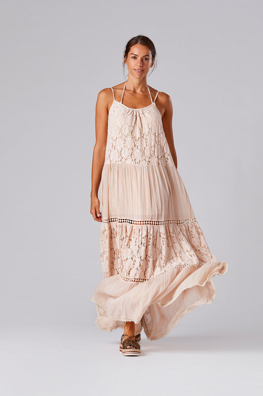 Abito Lungo Nizza Ecrù