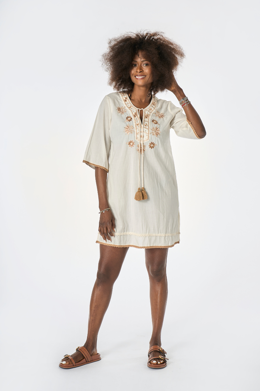 Caftano El Dorado Avorio