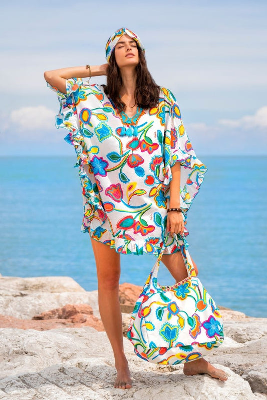 Coordinato Carioca Bianco con Cappellino Omaggio