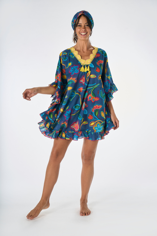 Poncho Carioca Blu