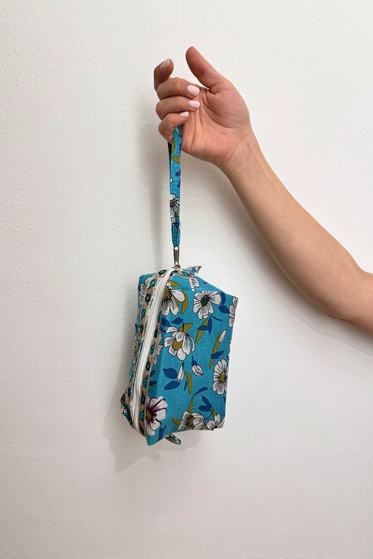 Beauty Case / Pochette Margherite Turchese