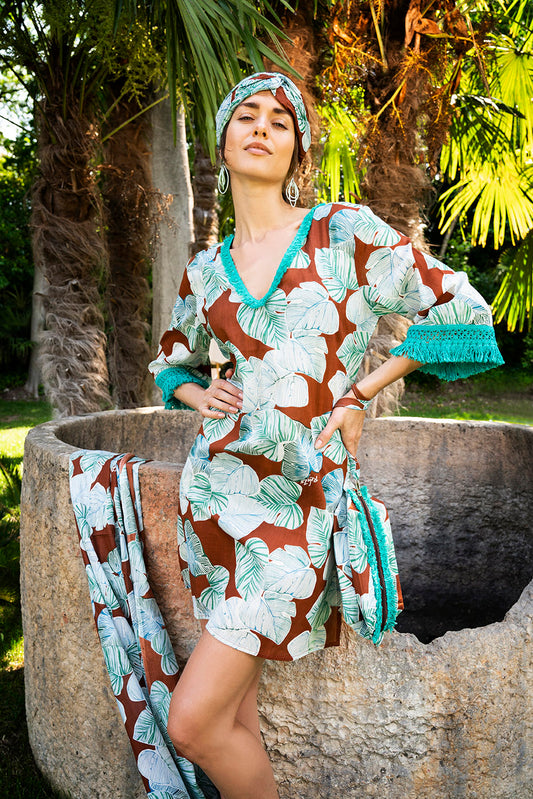 Coordinato Foglie Tabacco