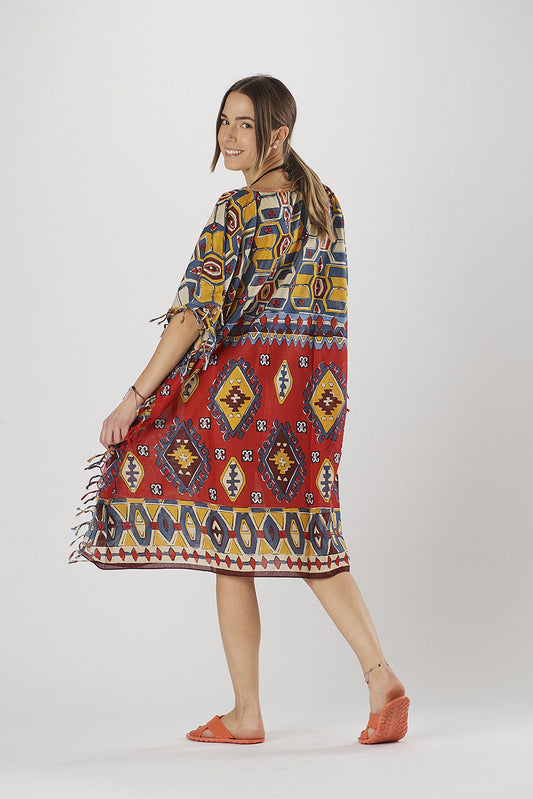 Poncho Incas Rosso