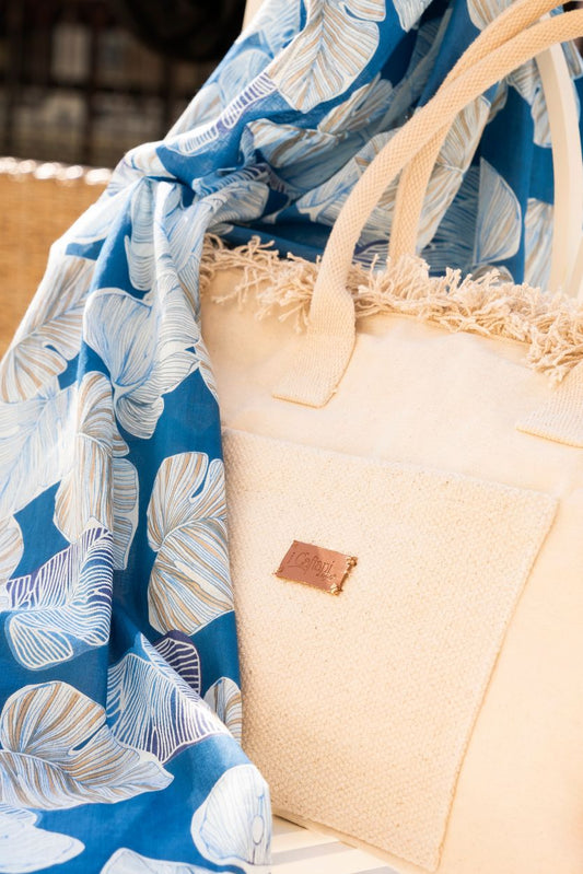 Shopping Frange Tinta Unita Avorio