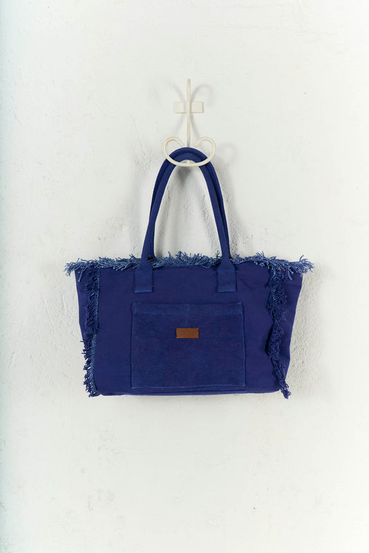 Shopping Frange Tinta Unita Bluette