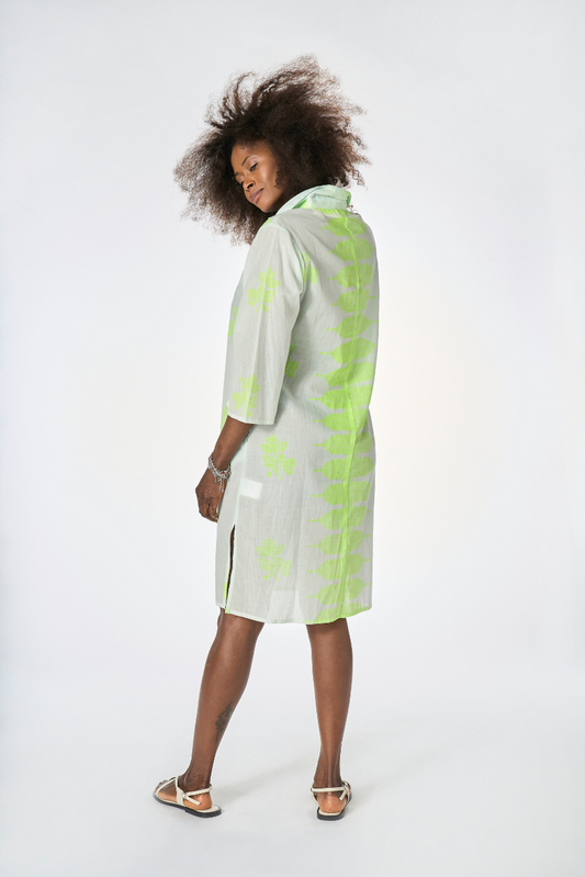 Camiciona Boho Chic Acqua/Lime