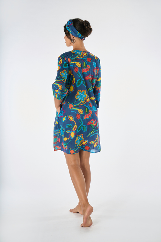 Caftano Carioca Blu