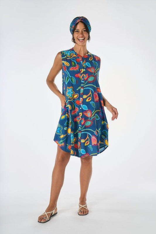 Abito Smanicato Carioca Blu