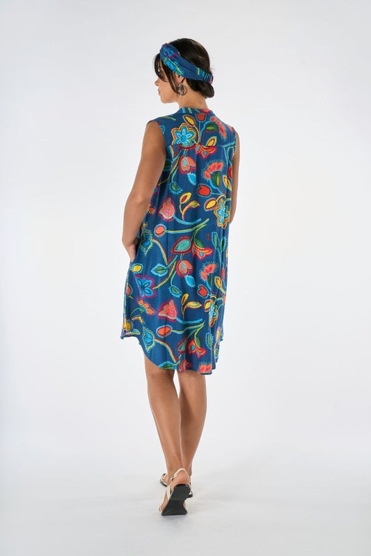 Abito Smanicato Carioca Blu