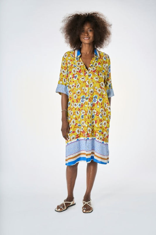 Abito / Camiciona Margherite Lime