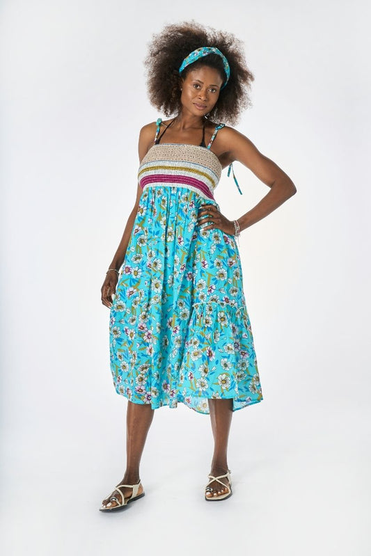 Abito / Gonna Margherite Turchese