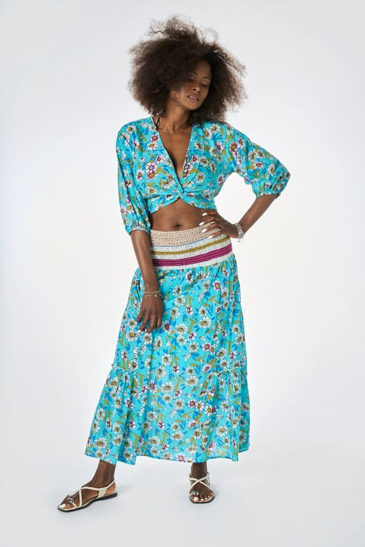 Abito / Gonna Margherite Turchese