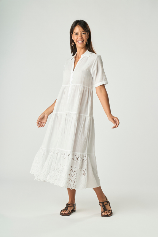 Abito Lungo Sangallo Bianco