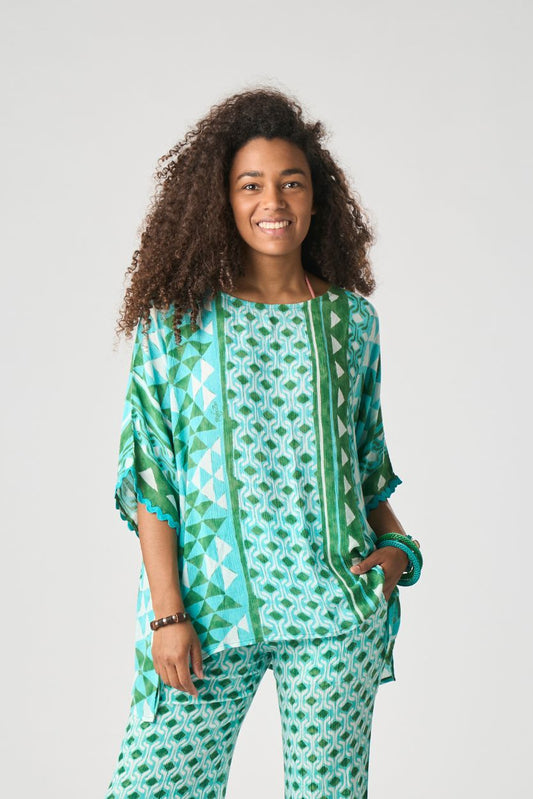 Camicia / Poncho Kenya Acqua